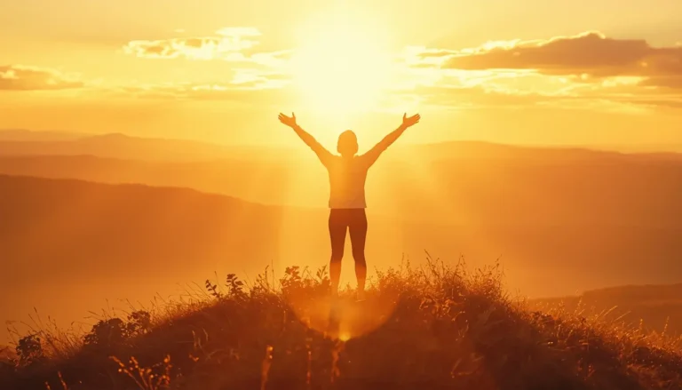Person experiencing real joy and inner happiness