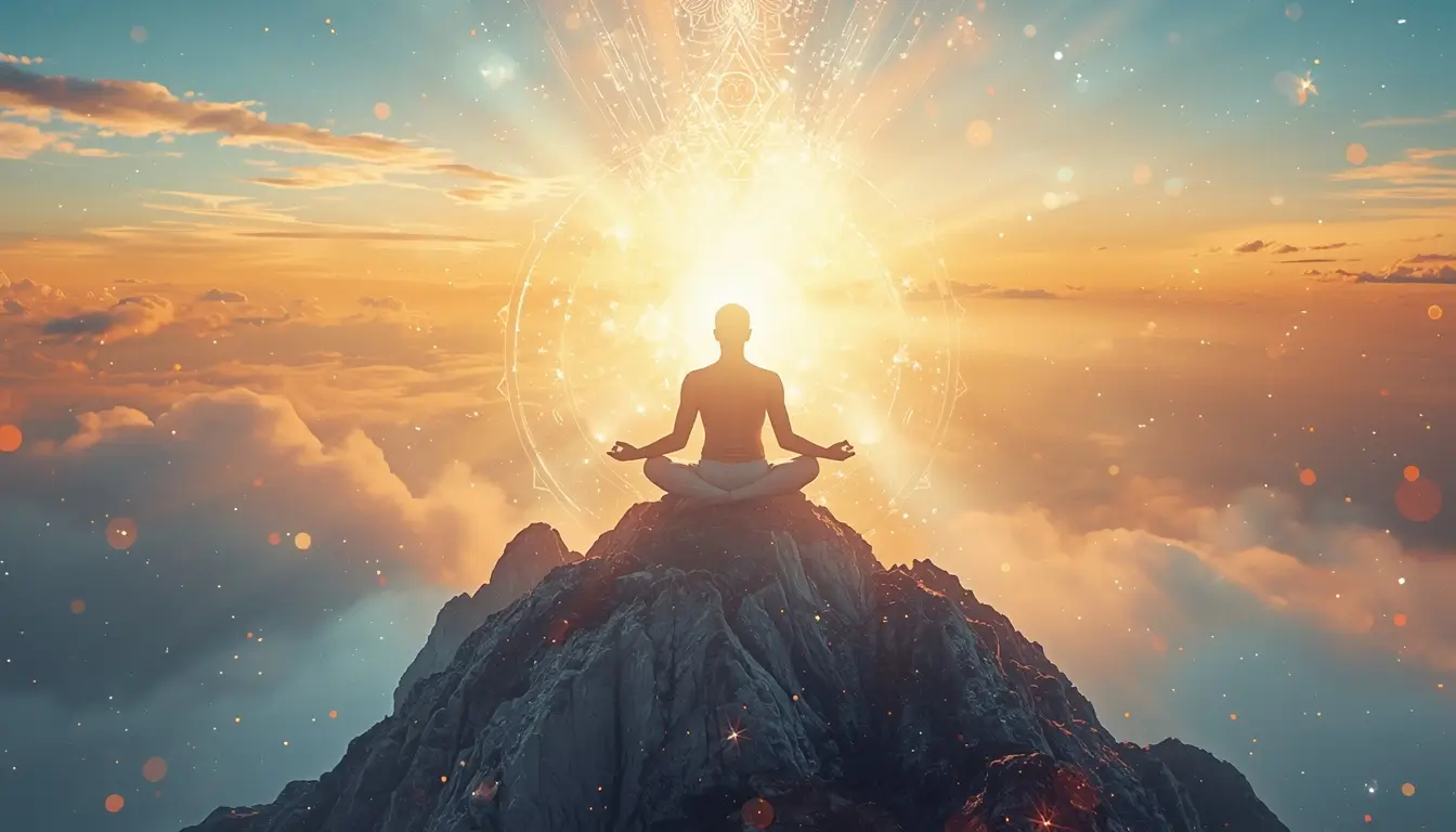 Spirituality meditation guiding inner peace and unity