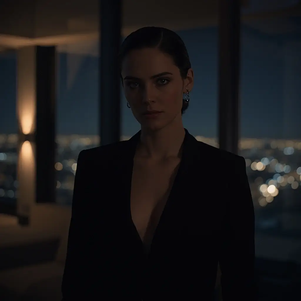 Entrepreneur Lady look at you with focused