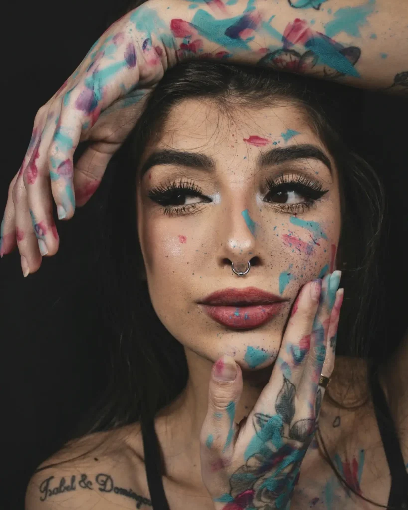 woman with elegant modern design