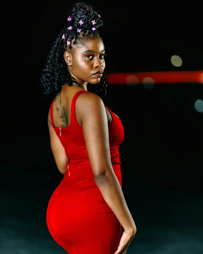 Black woman wearing traditional beaded jewelry