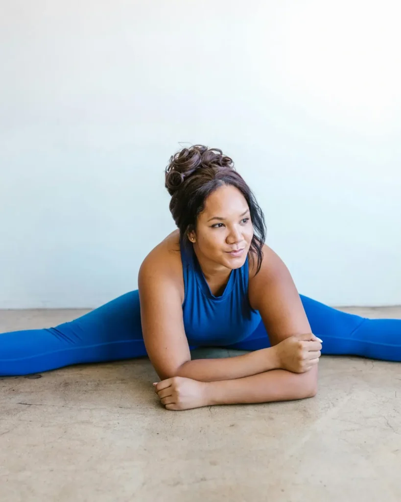woman performing high intensity workout
