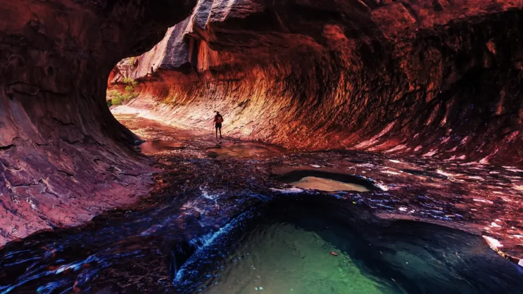 Underground natural tunnel photo