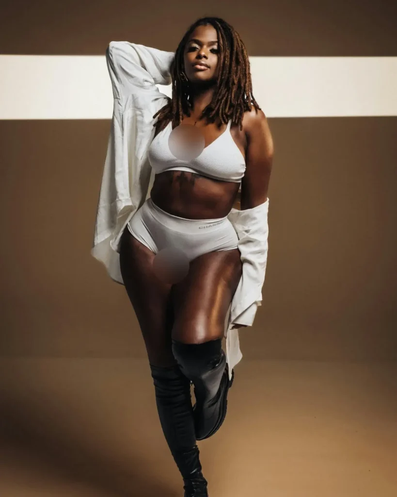 Polynesian woman with traditional tattoo designs