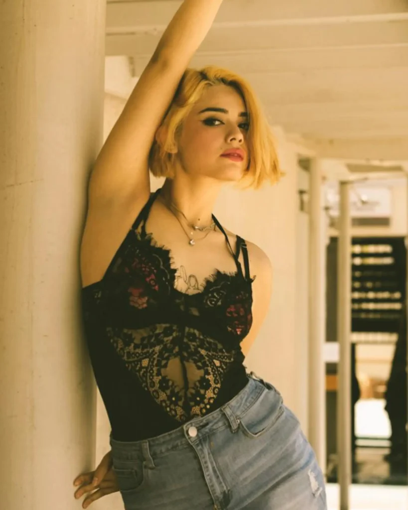 Latin American woman smiling confidently