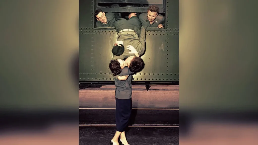 these fleeting moments, allowing us to feel joy, courage, hope, and compassion. Even without knowing the exact details or titles of old images, the emotions behind them are universal. Each kiss tells a story, inspiring us and reminding us that love and connection are timeless.