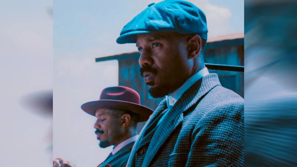 first scene of Sinners movie showing the crew preparing to open the music club